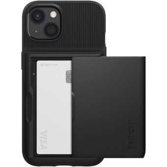 Odolné puzdro na Apple iPhone 13 Spigen Slim Armor CS čierne