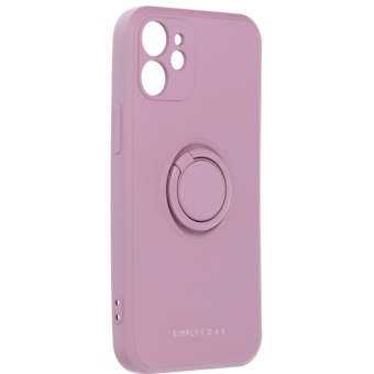 Silikónové puzdro na Apple iPhone 12 Roar Amber fialové