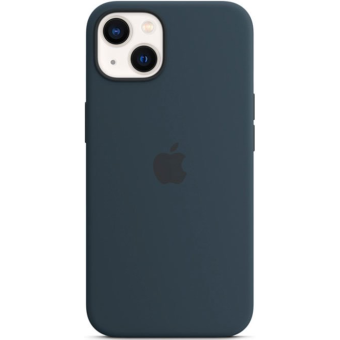 Silikónové puzdro Apple na Apple iPhone 13 MM293ZM/A Silicone Case with MagSafe Abyss Blue