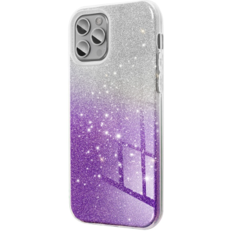 Silikónové puzdro na Xiaomi Redmi 10 Forcell Shining strieborno-fialové