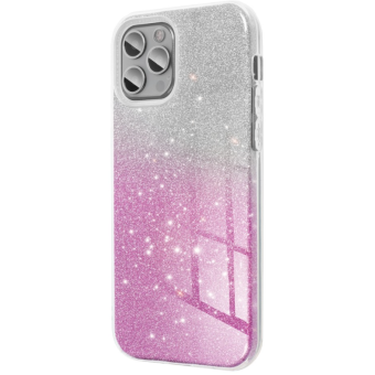 Silikónové puzdro na Xiaomi Redmi 10 Forcell Shining strieborno-ružové