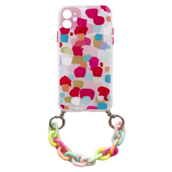 Silikónové puzdro na Apple iPhone 12 Pro retiazka vzor 2