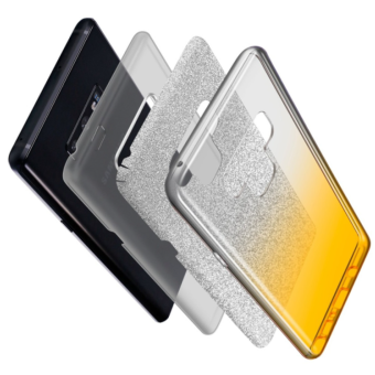 Silikónové puzdro na Apple iPhone 13 Pro Shine Bling čierno-strieborné