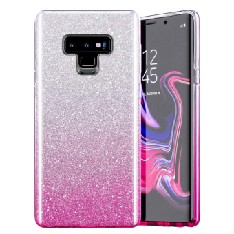 Silikónové puzdro na Apple iPhone 13 Shine Bling ružovo-strieborné