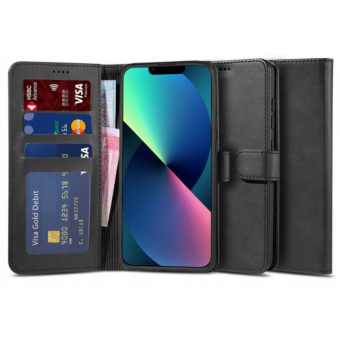 Diárové puzdro na Apple iPhone 13 Pro Tech-protect Wallet 2 čierne