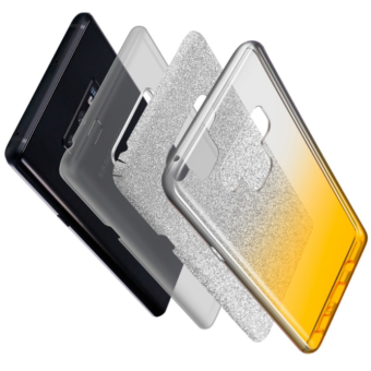 Silikónové puzdro na Huawei P Smart 2021 Bling Shine strieborno-zlaté