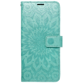 Diárové puzdro na Samsung Galaxy S22 Plus 5G Forcell MEZZO mandala zelené 