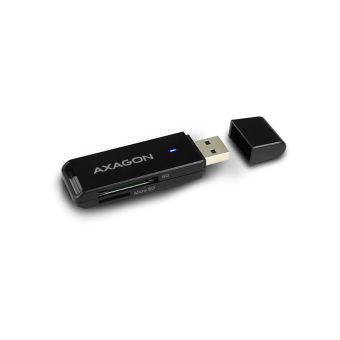 AXAGON CRE-S2N, USB-A 3.2 Gen 1 - SUPERSPEED čtečka karet, 2-slot & lun SD/microSD, podpora UHS-I