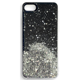 Silikónové puzdro na Xiaomi Redmi 9T/Poco M3 Star Glitter čierne