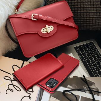 Leather Forcell Smart Pro book Apple iPhone 7/8/SE 2020 červené