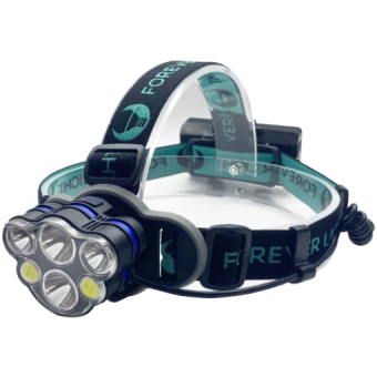 Čelovka Forever Light Ultra T6 2x 10W + XP-E 2x 3W 500lm 2x 18650 1200mAh