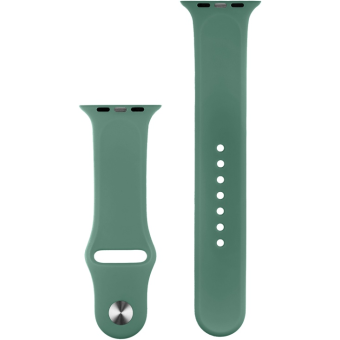 Náhradný remienok na Apple Watch 42/44/45/49mm COTECi Silicone Sports Strap Pine Needle Green