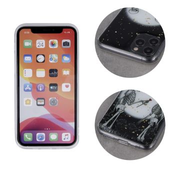 Silikónové puzdro na Apple iPhone 13 Mini Romantic Skeletons 2 