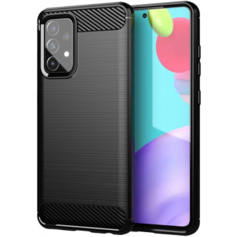 Silikónové puzdro na Samsung Galaxy A53 5G Forcell Carbon čierne