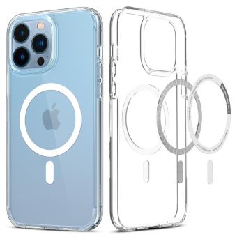 Odolné puzdro na Apple iPhone 13 Pro Spigen Ultra Hybrid MagSafe biele