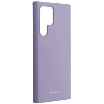Silikónové puzdro na Samsung Galaxy S22 Ultra 5G Mercury Silicone levanduľové