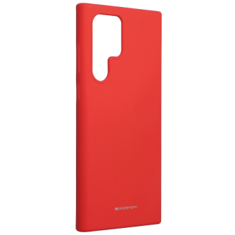 Silikónové puzdro na Samsung Galaxy S22 Ultra 5G Mercury Silicone červené