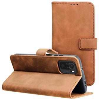 Diárové puzdro na Xiaomi Redmi Note 10/10s Forcell Tender hnedé