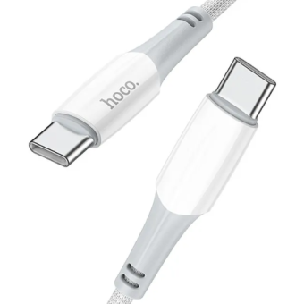 Kábel HOCO Ferry X70, USB-C na USB-C PD60W 3A, 1m, biely