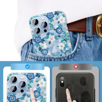 Zadné puzdro na Apple iPhone 13 Pro Kingxbar Brilliant modré