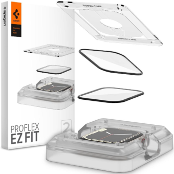 Tvrdené sklo na Apple Watch 7/8 45mm Spigen Hybrid Pro Flex