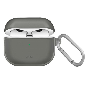 Silikónové puzdro na Apple AirPods 3 UNIQ etui Glase sivé