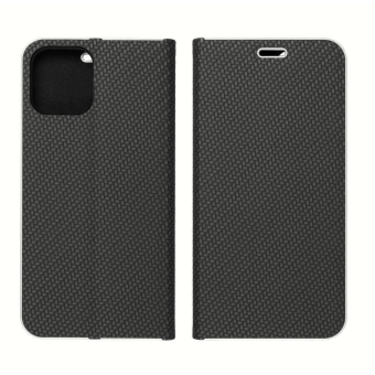 Diárové puzdro na Xiaomi Redmi Note 11 Pro/Note 11 Pro 5G Forcell Luna Book Carbon čierne