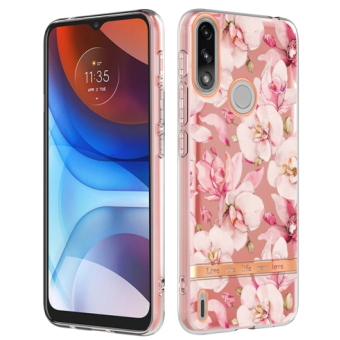 Silikónové puzdro na Motorola Moto E7 Power/E7i Power Flower ružové