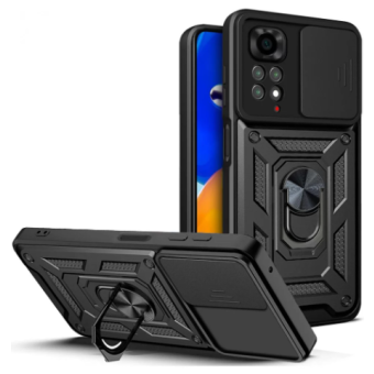 Odolné puzdro na Xiaomi Redmi Note11 Pro 4G/5G Tech-protect Camshield Ring Armor čierne