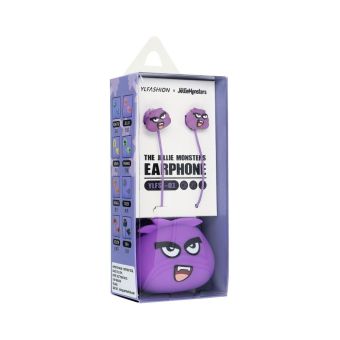 Earphones JELLIE MONSTER Tiger YLFS-01 Jack 3,5mm purple