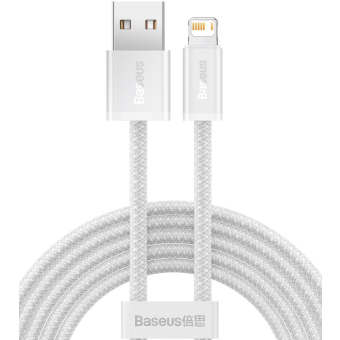 Kábel Baseus Dynamic CALD000502, USB to Lightning 8-pin 2,4A, 2m, biely