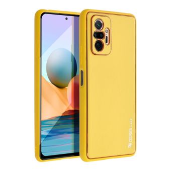 Plastové puzdro na Xiaomi Redmi Note 11/11s Forcell LEATHER žlté