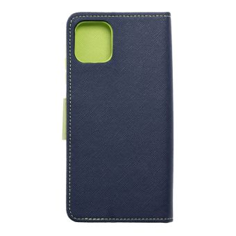 Obal Fancy Book Samsung Galaxy A03 navy/lime