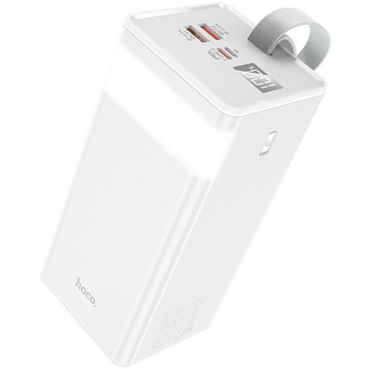 Powerbanka HOCO Powermaster J86A, 50 000mAh svietidlo PD22,5W QC3.0, biela
