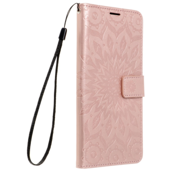 Diárové puzdro na Xiaomi Redmi 10C/Poco C40 Forcell MEZZO mandala ružovozlaté