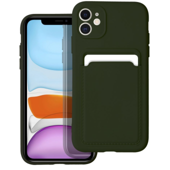 Silikónové puzdro na Apple iPhone 11 Forcell Card zelené