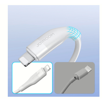 Dátový kábel Lighting Joyroom S-1030M12 3A 1m - biely