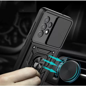 Odolné puzdro na Samsung Galaxy A13 A135 Tech-protect Camshield Ring Armor čierne