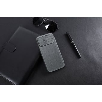 Diárové puzdro na Apple iPhone 14 Plus Nillkin Qin Book Pro Cloth čierne