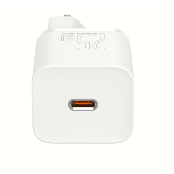 Sieťová Nabíjačka Baseus Super Si 1C USB-C 25W PD iPhone, Quick Charge 3.0 biela