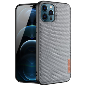 Plastové puzdro na Apple iPhone 12/12 Pro Dux Ducis Fino sivé 