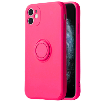 Silikónové puzdro na Xiaomi Redmi 9C/10A Silicone Ring tmavoružové