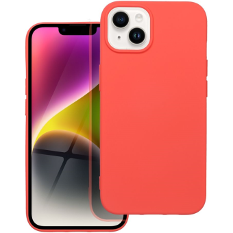 Silikónové puzdro na Apple iPhone 14 Pro Max Forcell Silicone Lite broskyňové