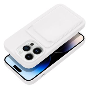 Silikónové puzdro na Apple iPhone 14 Pro Forcell Card biele