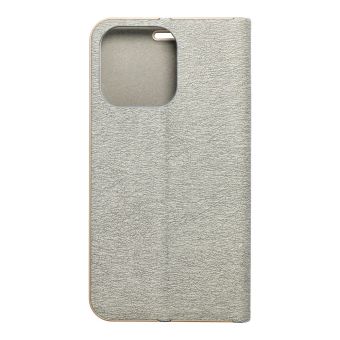 Diárové puzdro na Apple iPhone 14 Forcell LUNA Gold strieborné