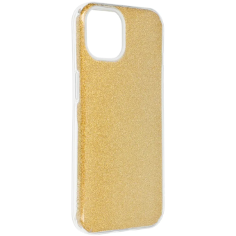 Silikónové puzdro na Apple iPhone 14 Pro Max Forcell Shining zlaté