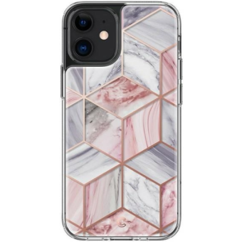Odolné puzdro na Apple iPhone 12 Mini Spigen Cyrill Cecile Marble ružové