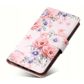 Diárové puzdro na Samsung Galaxy M13 Tech-protect kvety 1