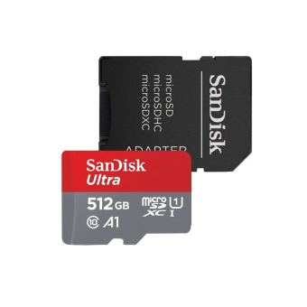 SanDisk Ultra microSDXC 512GB 150 MB/s UHS-I U1 Class 10 + adaptér