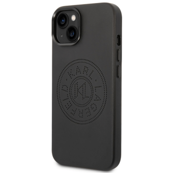 Kryt na Apple iPhone 14 Plus Karl Lagerfeld PU Leather Perforated Logo KLHCP14MFWHK čierne